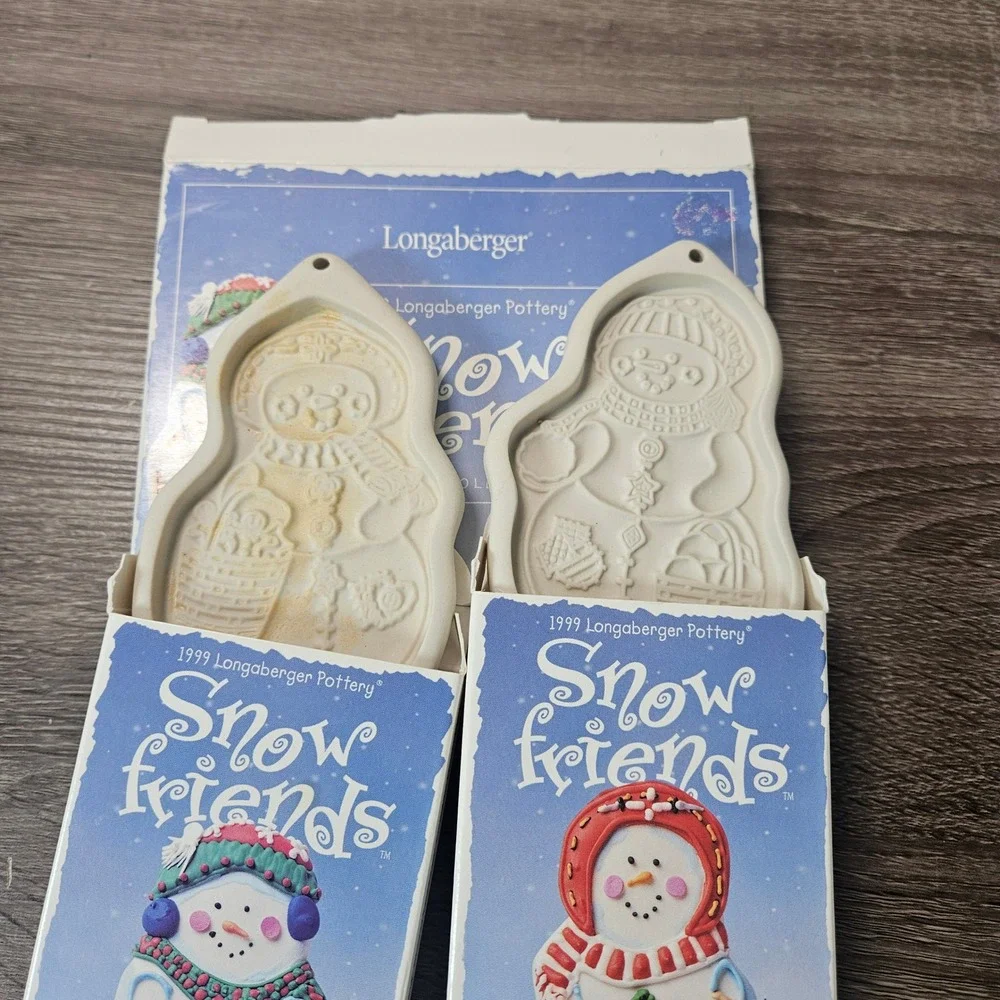 Longaberger pottery snow